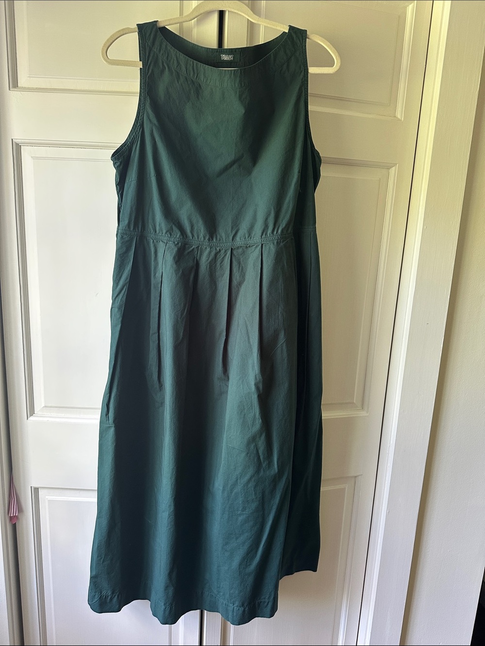 TOAST Sleeveless Emerald Green Midi Dress